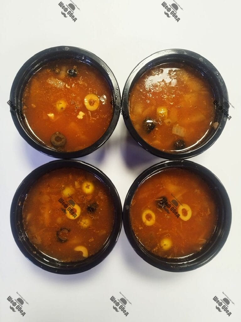 Суп солянка, доставка обедов, супов в офис